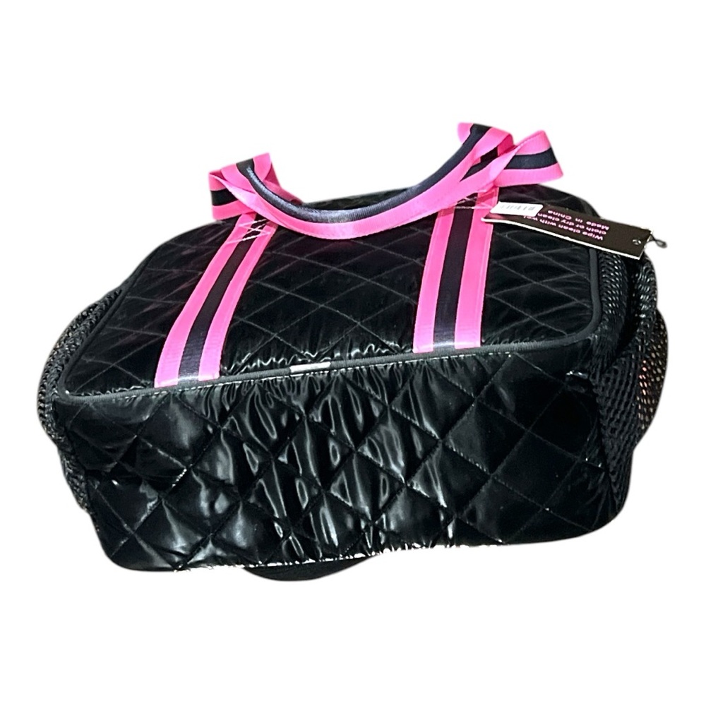 Haute Shore Dill Rave Black Quilted Pickle Ball Tote. New. - Picture 10 of 12